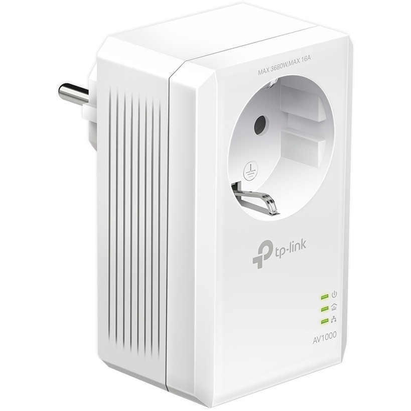 Gigabit mrežni adapter TP-LINK AV1000 Powerline (1000 Mbps, dodatna strujna utičnica, HomePlug AV2, duplo pakiranje)-10