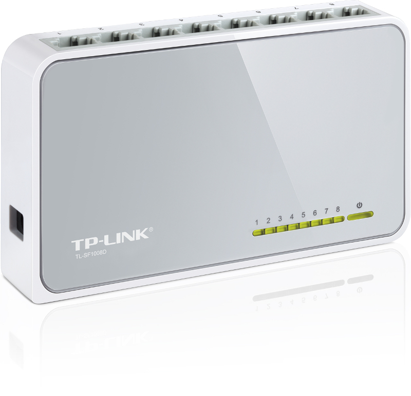 TP-Link 8-port mini Desktop preklopnik (Switch), 8×10/100M RJ45 ports, plastično kućište-5