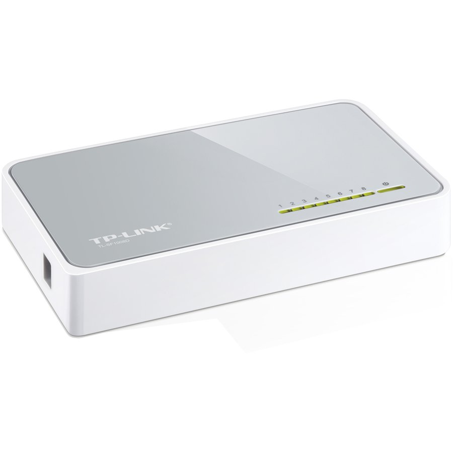 TP-Link 8-port mini Desktop preklopnik (Switch), 8×10/100M RJ45 ports, plastično kućište-3