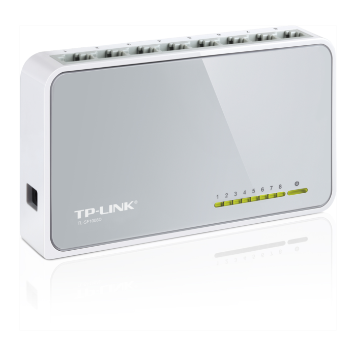 TP-Link 8-port mini Desktop preklopnik (Switch), 8×10/100M RJ45 ports, plastično kućište-7