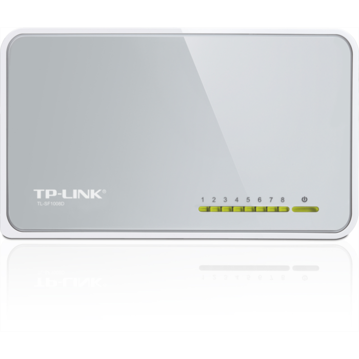 TP-Link 8-port mini Desktop preklopnik (Switch), 8×10/100M RJ45 ports, plastično kućište-6