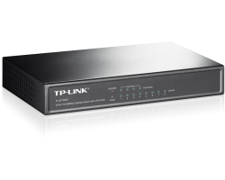 TP-Link 8-port Desktop preklopnik (Switch), 8×10/100M RJ45 ports + 4 PoE ports, metalno kućište (57W)