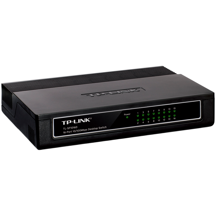 TP-Link 16-port Desktop preklopnik (Switch), 16×10/100M RJ45 ports, plastično kućište-13