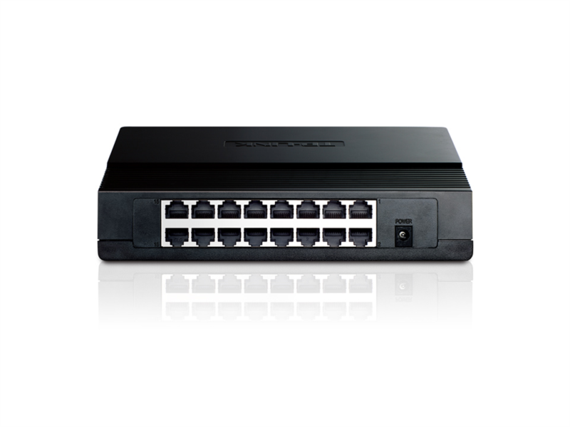 TP-Link 16-port Desktop preklopnik (Switch), 16×10/100M RJ45 ports, plastično kućište-3