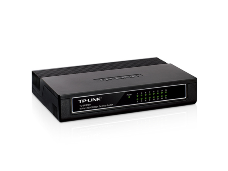 TP-Link 16-port Desktop preklopnik (Switch), 16×10/100M RJ45 ports, plastično kućište-2