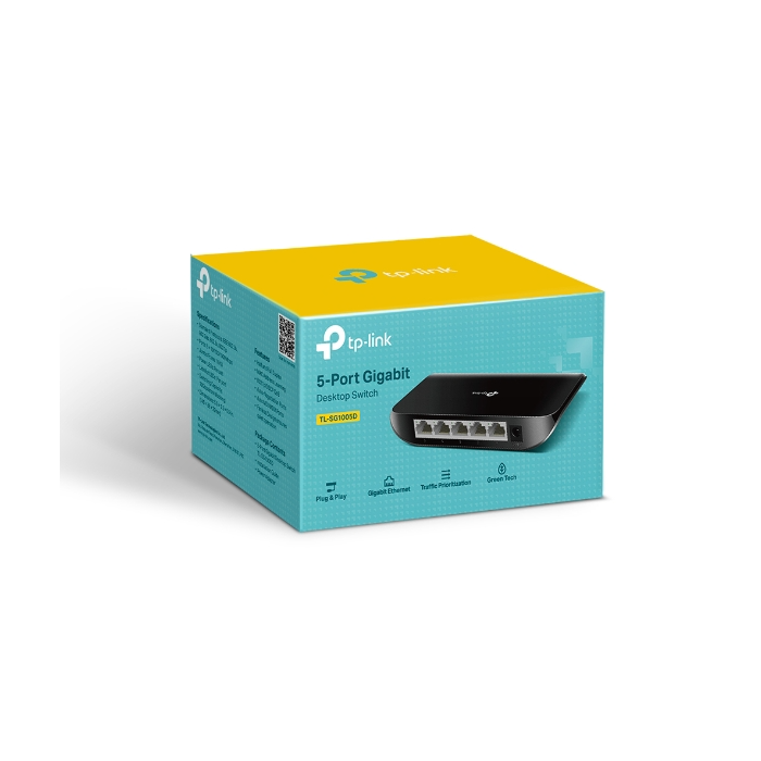 TP-Link 5-port Gigabit Desktop preklopnik (Switch), 5×10/100/1000M RJ45 ports, plastično kućište-19