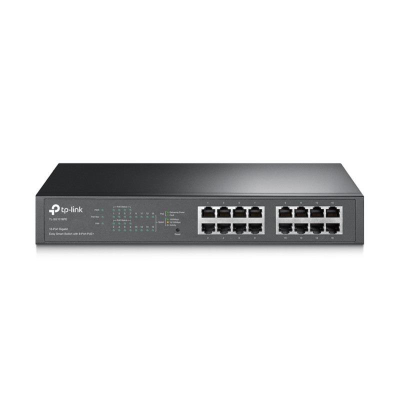 Preklopnik TP-LINK TL-SG1016PE 16-port Gigabit PoE+ (16×10/100/1000M RJ45, 8×PoE+, metalno kućište)-11