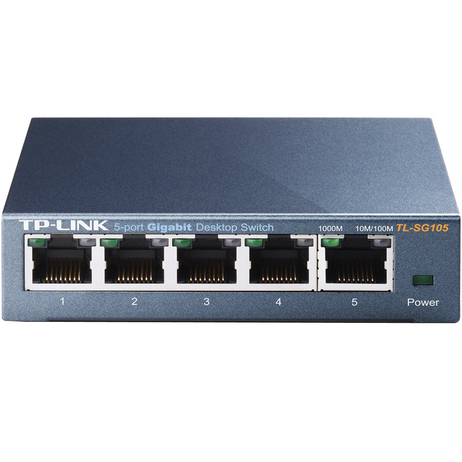 TP-Link 5-port Gigabit Desktop preklopnik (Switch), 5×10/100/1000M RJ45 ports, metalno kućište-0