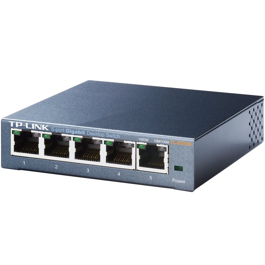 TP-Link 5-port Gigabit Desktop preklopnik (Switch), 5×10/100/1000M RJ45 ports, metalno kućište-2