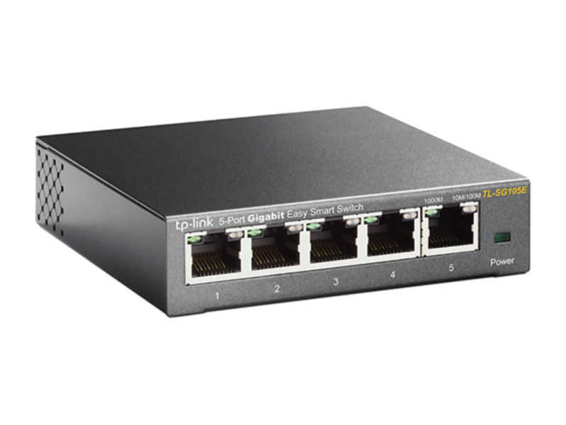 TP-Link 5-port Gigabit Easy Smart preklopnik (Switch), 5×10/100/1000M RJ45 ports, metalno kučište-4