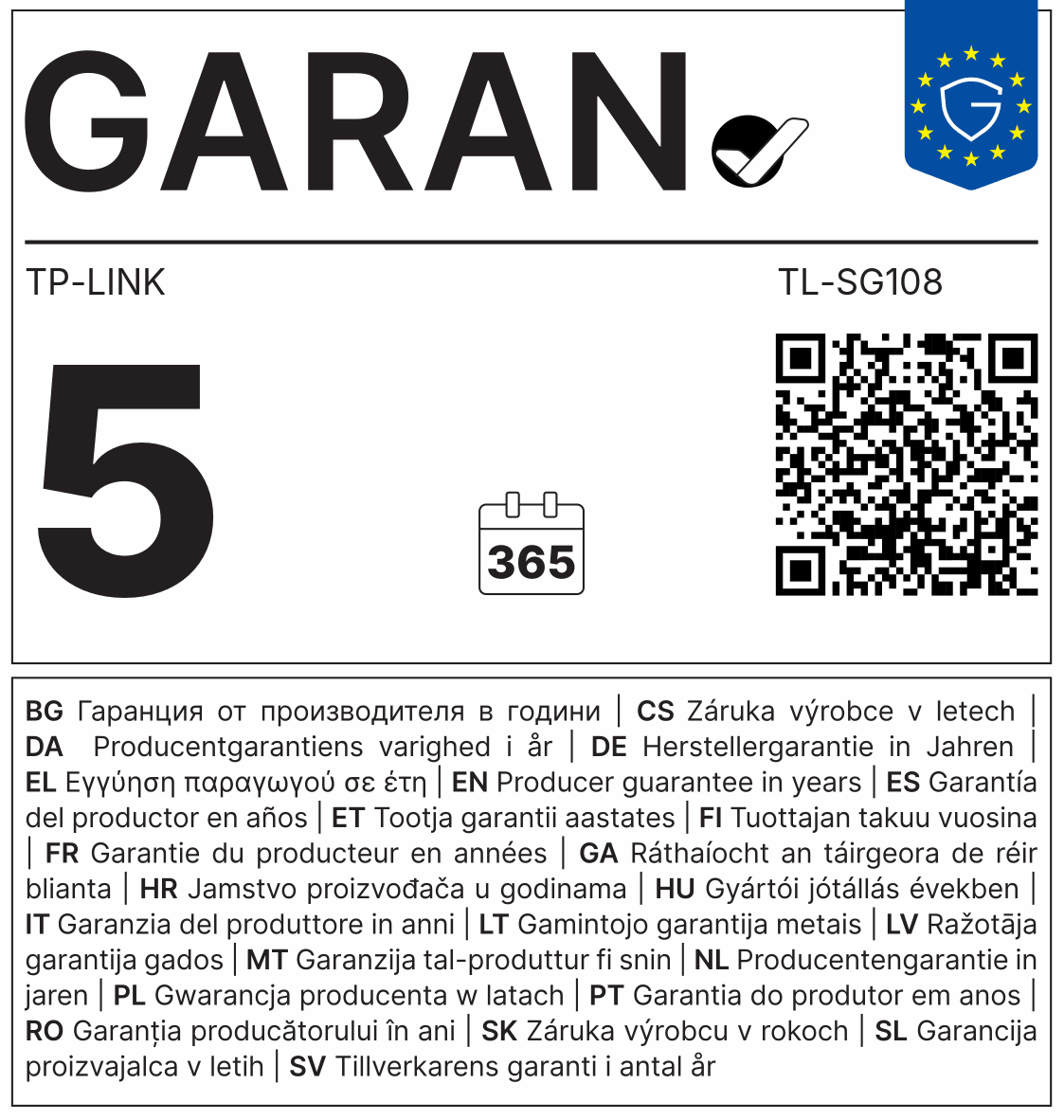 Switch TP-LINK TL-SG108-20
