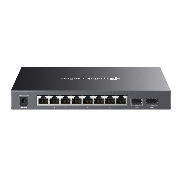 Preklopnik TP-LINK TL-SG2210P 10-port Gigabit PoE+ Smart (8×10/100/1000M RJ45 + 2×SFP, metalno kućište, 61W)-3