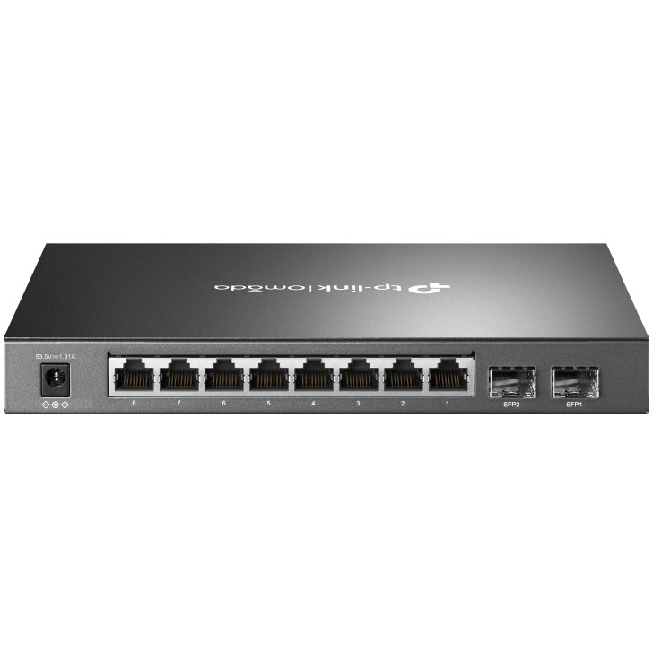 Preklopnik TP-LINK TL-SG2210P 10-port Gigabit PoE+ Smart (8×10/100/1000M RJ45 + 2×SFP, metalno kućište, 61W)-4