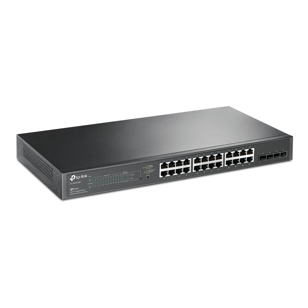 Preklopnik TP-LINK JetStream 24-port Gigabit L2 PoE+ Smart (250W)-6