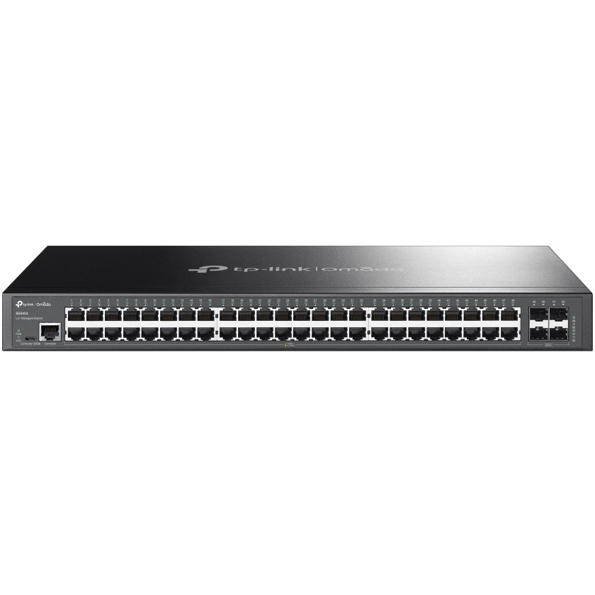 Preklopnik TP-LINK JetStream 48-port Gigabit L2 Smart 48×10/100/1000 RJ45 ports, 4×SFP Gigabit, 1U 19" rack-mount-2