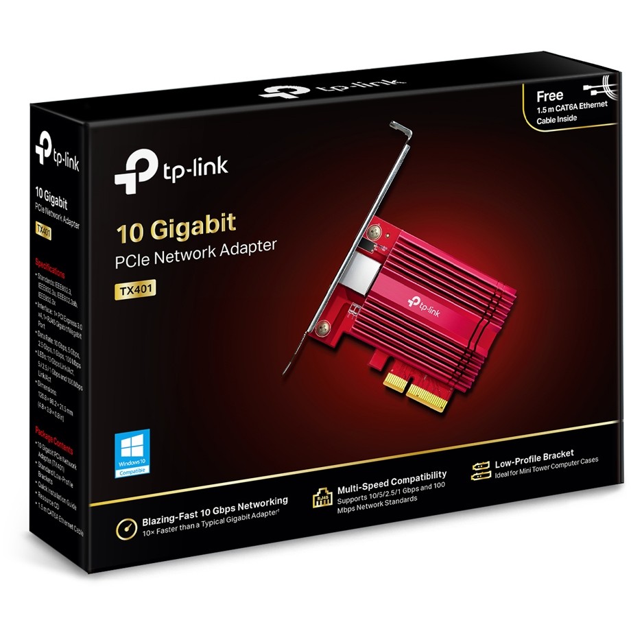 Mrežna kartica TP-LINK TX401 10 Gigabit PCIe low profile-10