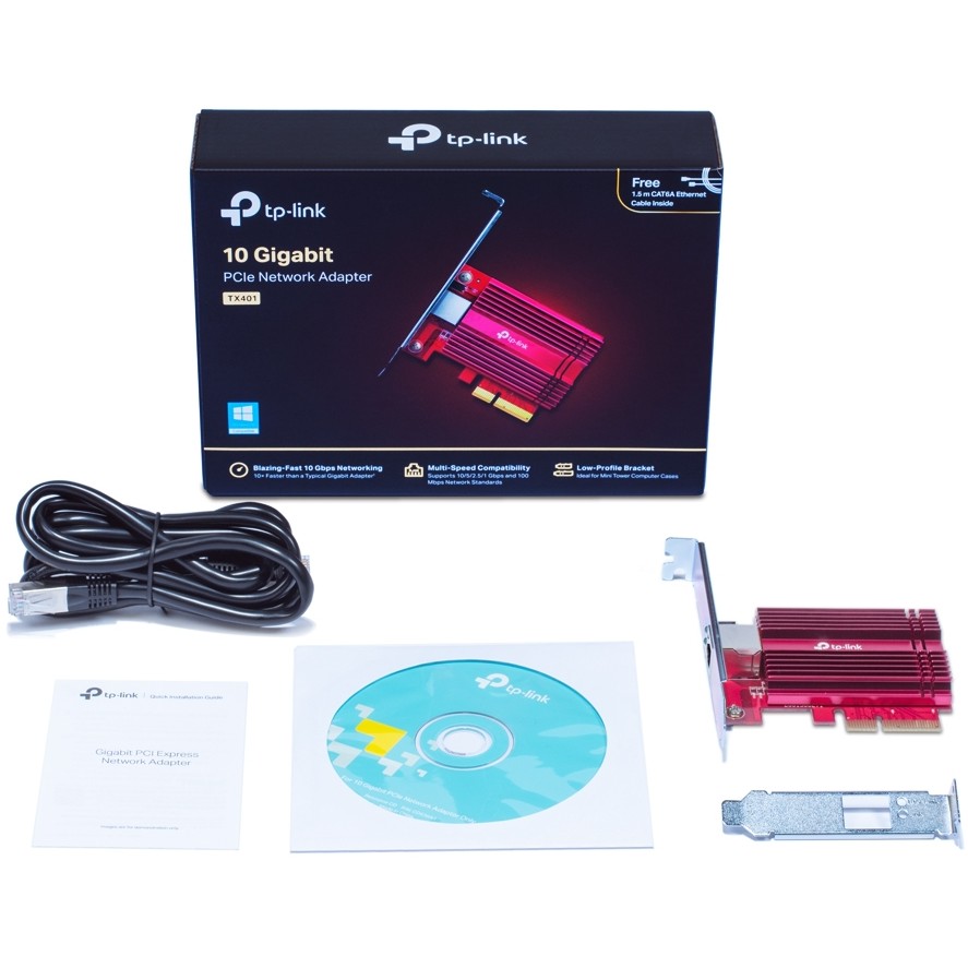 Mrežna kartica TP-LINK TX401 10 Gigabit PCIe low profile-11