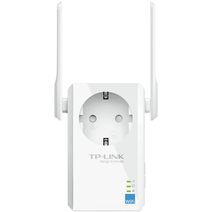 TP-Link bežični pojačivač dometa (Universal Range Extender) 300Mbps, (2.4GHz), 802.11b/g/n, 1×RJ45 10/100, 2×vanjske antene fiksne, range extender tipka, dodatna utičnica-2