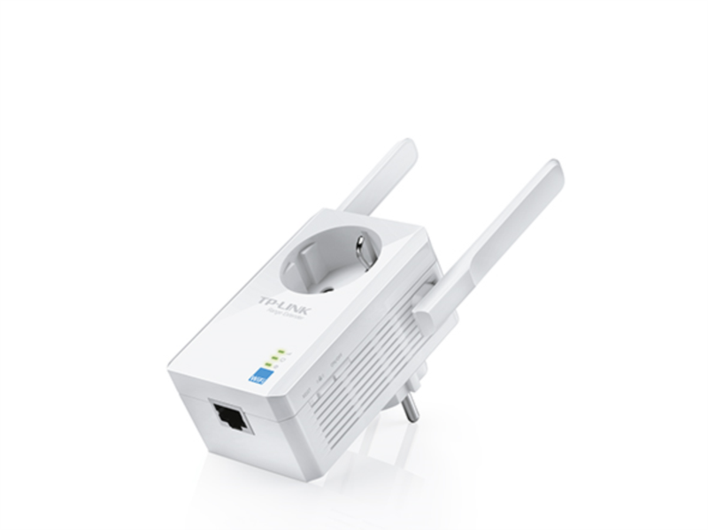 TP-Link bežični pojačivač dometa (Universal Range Extender) 300Mbps, (2.4GHz), 802.11b/g/n, 1×RJ45 10/100, 2×vanjske antene fiksne, range extender tipka, dodatna utičnica-6