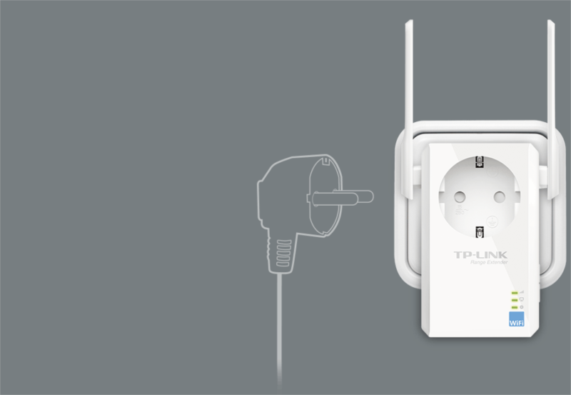 TP-Link bežični pojačivač dometa (Universal Range Extender) 300Mbps, (2.4GHz), 802.11b/g/n, 1×RJ45 10/100, 2×vanjske antene fiksne, range extender tipka, dodatna utičnica-10