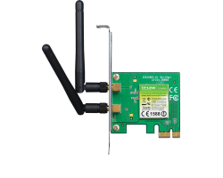 TP-Link bežični PCIe adapter 300Mbps (2.4GHz), 802.11n/g/b, 2× odvojiva antena, Low profile-0