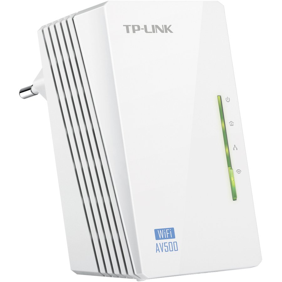 Powerline adapter TP-LINK AV600 300Mbps 2.4GHz 2×LAN HomePlug AV Plug and Play-0