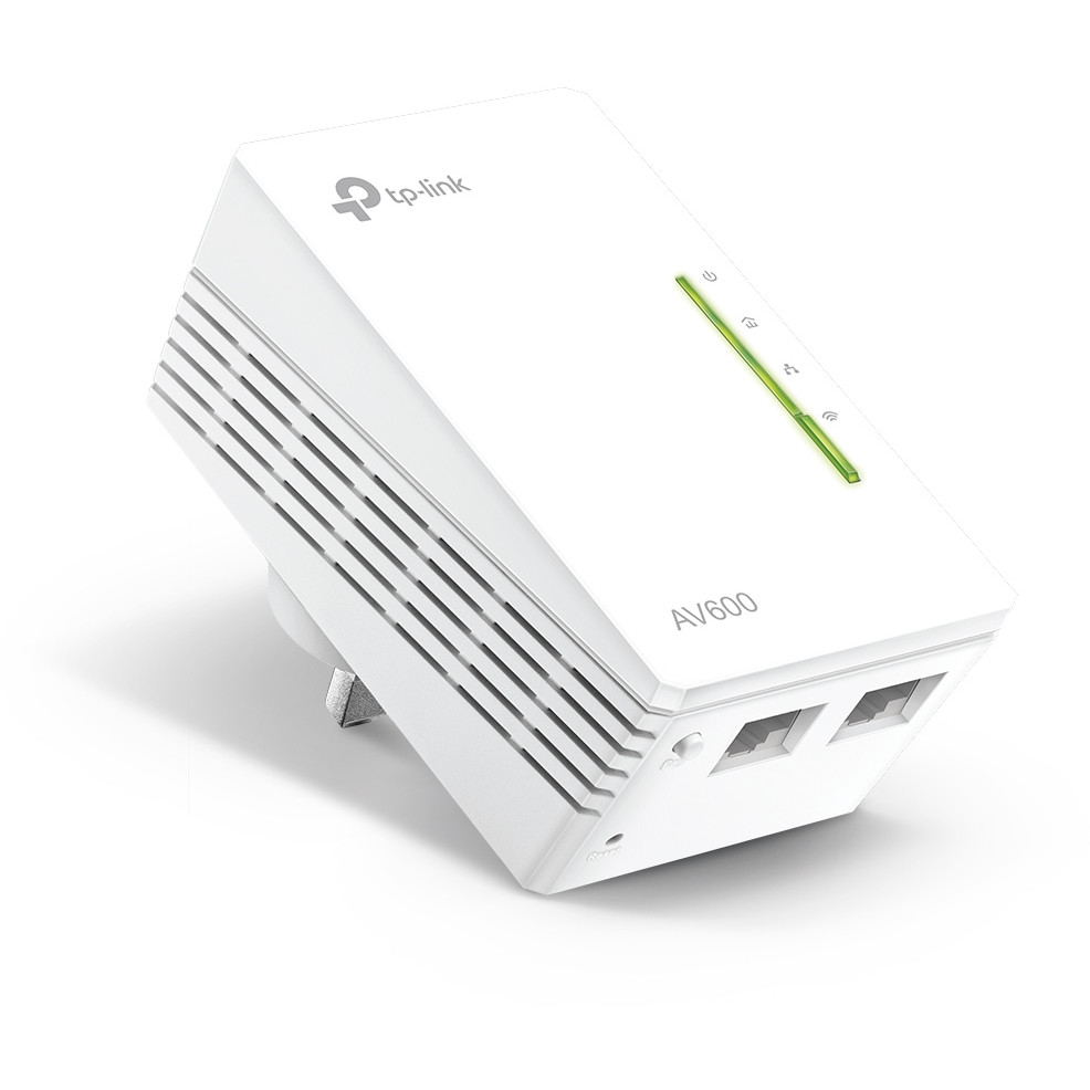 Powerline adapter TP-LINK AV600 300Mbps 2.4GHz 2×LAN HomePlug AV Plug and Play-2