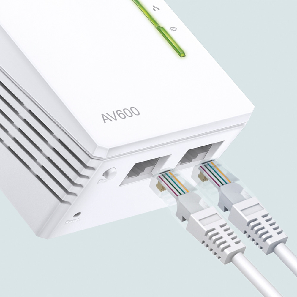Powerline adapter TP-LINK AV600 300Mbps 2.4GHz 2×LAN HomePlug AV Plug and Play-5