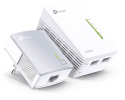 Powerline adapter TP-LINK TL-WPA4220 300Mbps/600Mbps, HomePlug AV, Plug and Play