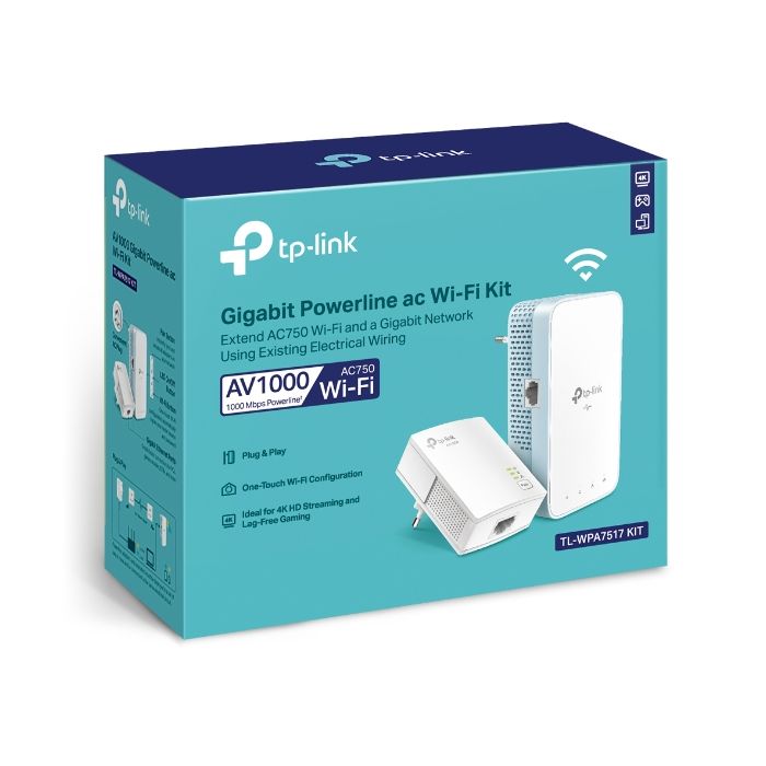 TP-Link TL-WPA7517, AV1000 Gb Powerline AC Wi-Fi-5