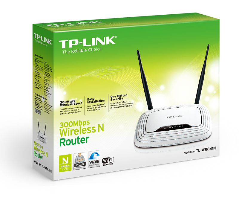 TP-Link bežični usmjerivač (Router) 300Mbps (2.4GHz), 802.11n/g/b, 1×WAN + 4×LAN, 2×fiksne antene-4