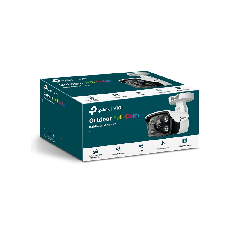 4MP Outdoor Full-Color Bullet Network CameraSPEC: H.265+/H.265/H.264+/H.264, 1/3"" Progressive Scan CMOS, Color/0.04 Lux@F1.6, 0 Lux with IR/White Light, 25fps/30fps ( 2560x1440,2304x1296, 2048x1280,-6