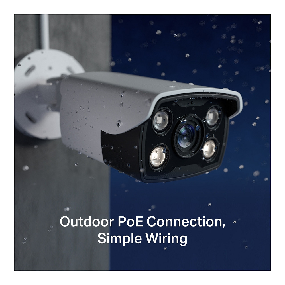 4MP Outdoor Full-Color Bullet Network CameraSPEC: H.265+/H.265/H.264+/H.264, 1/3"" Progressive Scan CMOS, Color/0.04 Lux@F1.6, 0 Lux with IR/White Light, 25fps/30fps ( 2560x1440,2304x1296, 2048x1280,-11