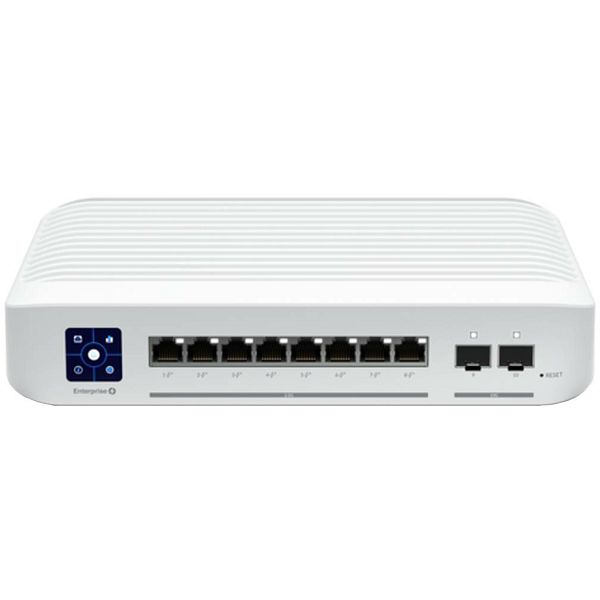Switch UBIQUITI UniFi USW-Enterprise-8-PoE (8×2.5GbE PoE+, 2×SFP+ uplink, 120W, L3, crni)