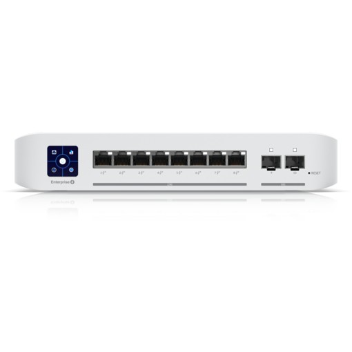 Switch UBIQUITI UniFi USW-Enterprise-8-PoE (8×2.5GbE PoE+, 2×SFP+ uplink, 120W, L3, crni)-1