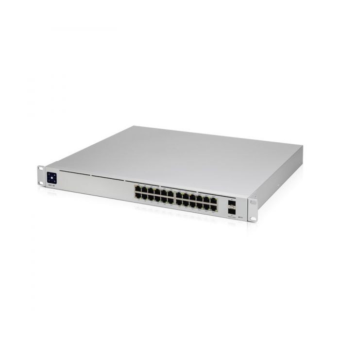 Ubiquiti USW-Pro-24-POE-EU configurable Gigabit Layer2 and Layer3 switch with auto-sensing 802.3at PoE+ and 802.3bt PoE++-16