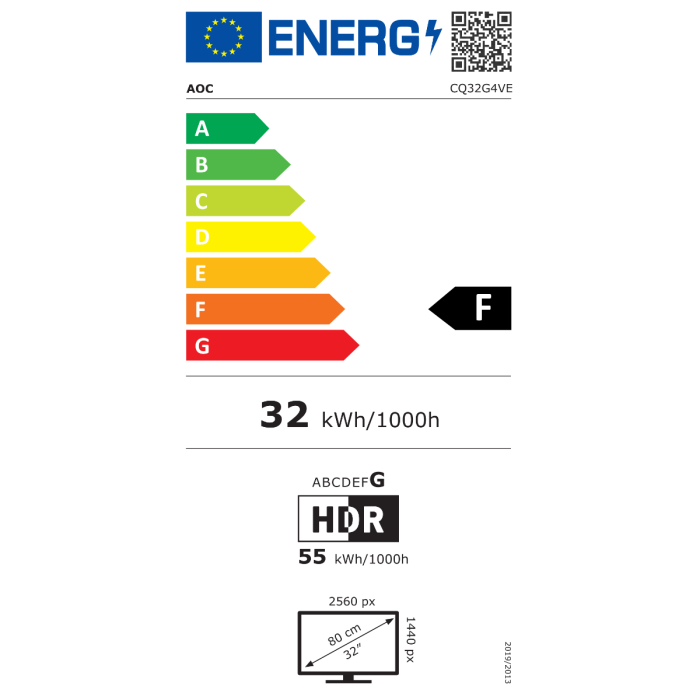 Monitor AOC CQ32G4VE (31,5", QHD, HDMIx2, DP, 180Hz, HAS, Crno siva)-8