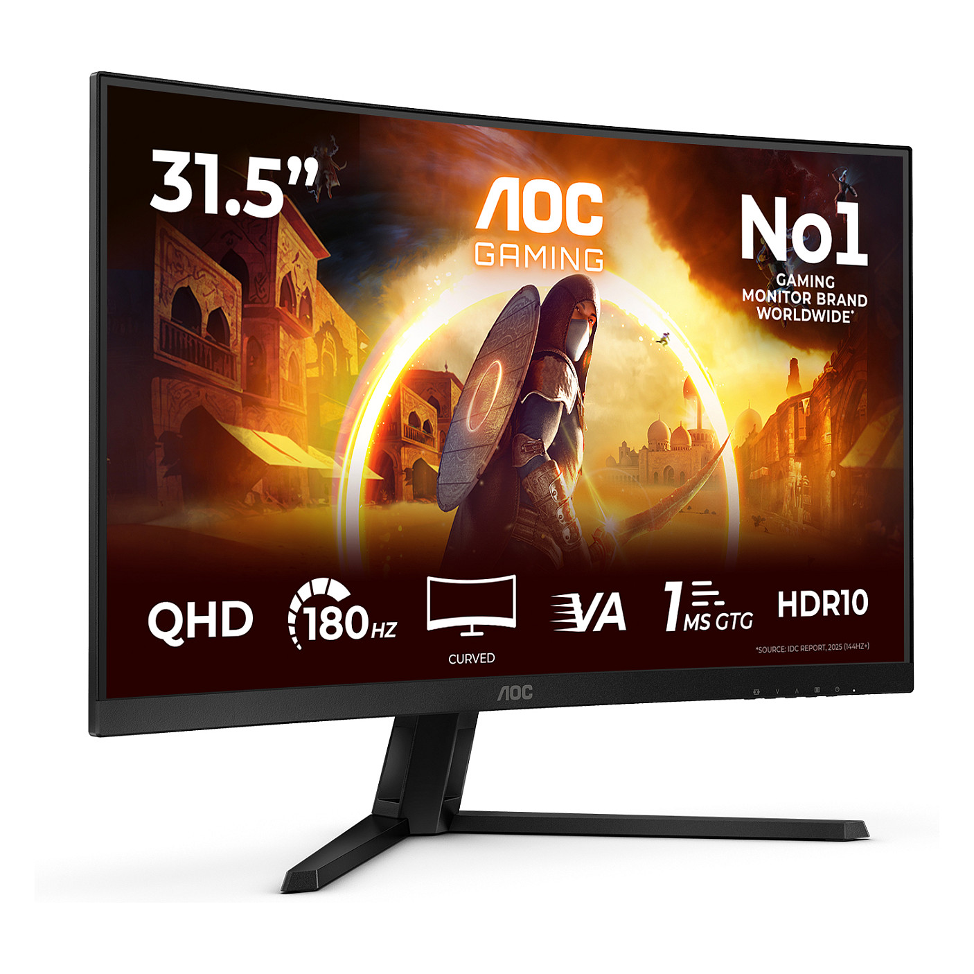 Monitor AOC CQ32G4VE (31,5", QHD, HDMIx2, DP, 180Hz, HAS, Crno siva)-29