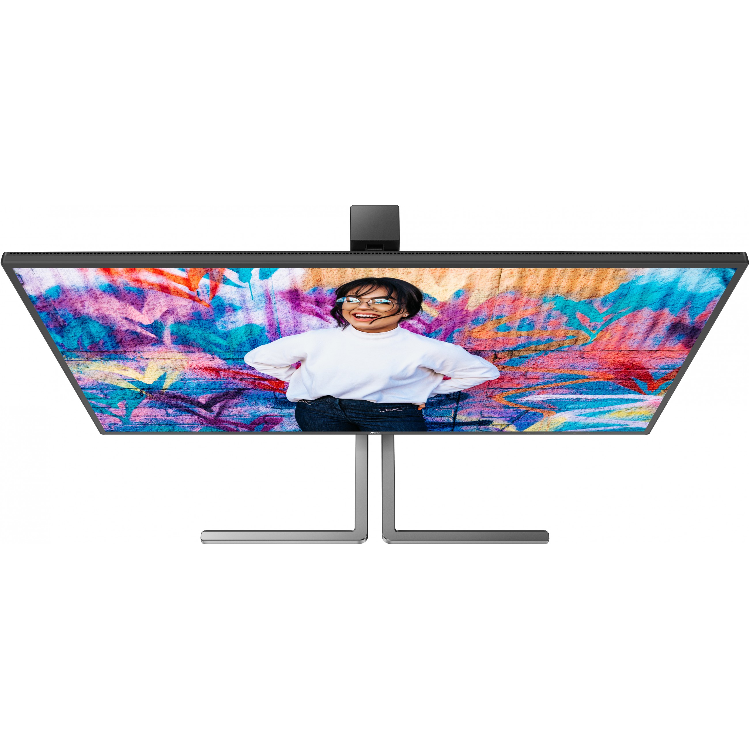 Monitor AOC U27U3CV (27", 4K, HDMI, DP, USB-C, RJ45, Crna sa srebrnim postoljem)-3