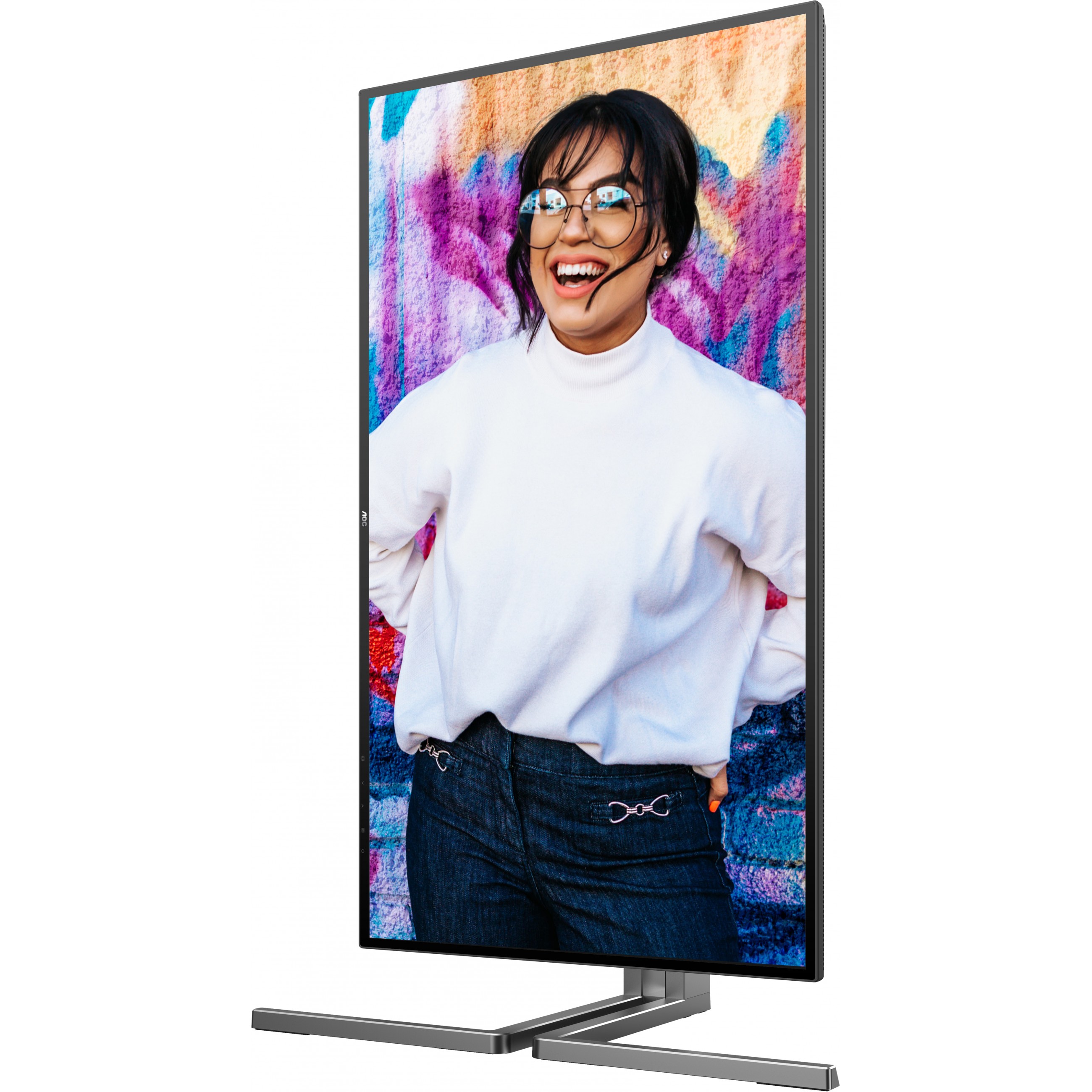Monitor AOC U27U3CV (27", 4K, HDMI, DP, USB-C, RJ45, Crna sa srebrnim postoljem)-15