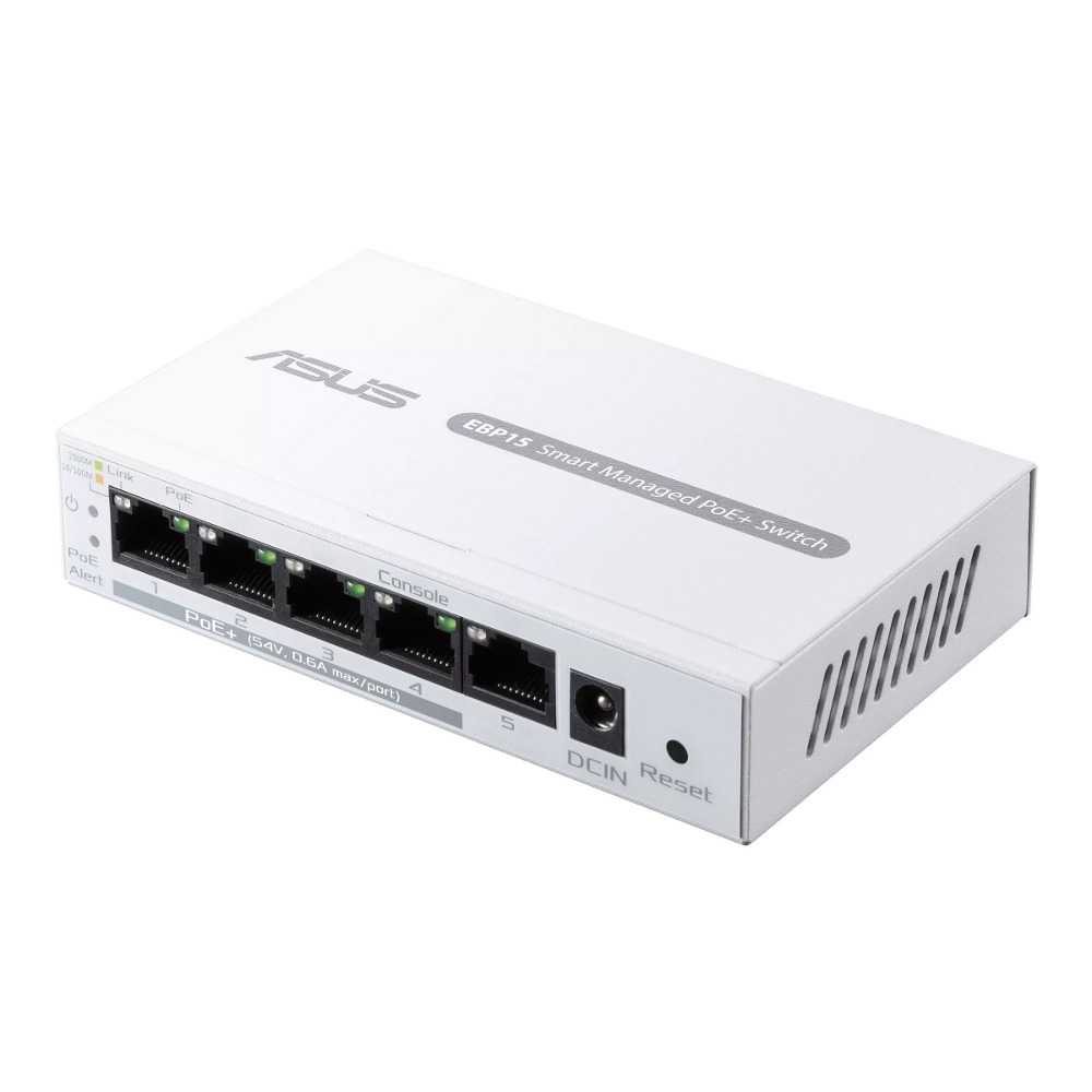 PoE Switch ASUS ExpertWiFi EBP15 (5-port Gigabit, 60W PoE)-0
