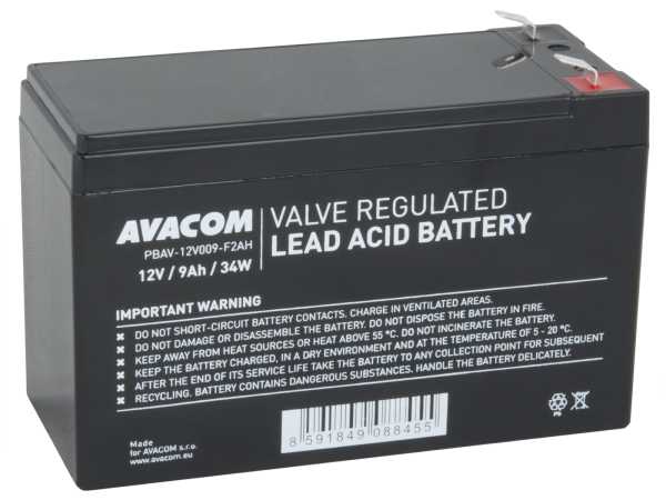 UPS baterija AVACOM 12V 9Ah F2 HighRate-0