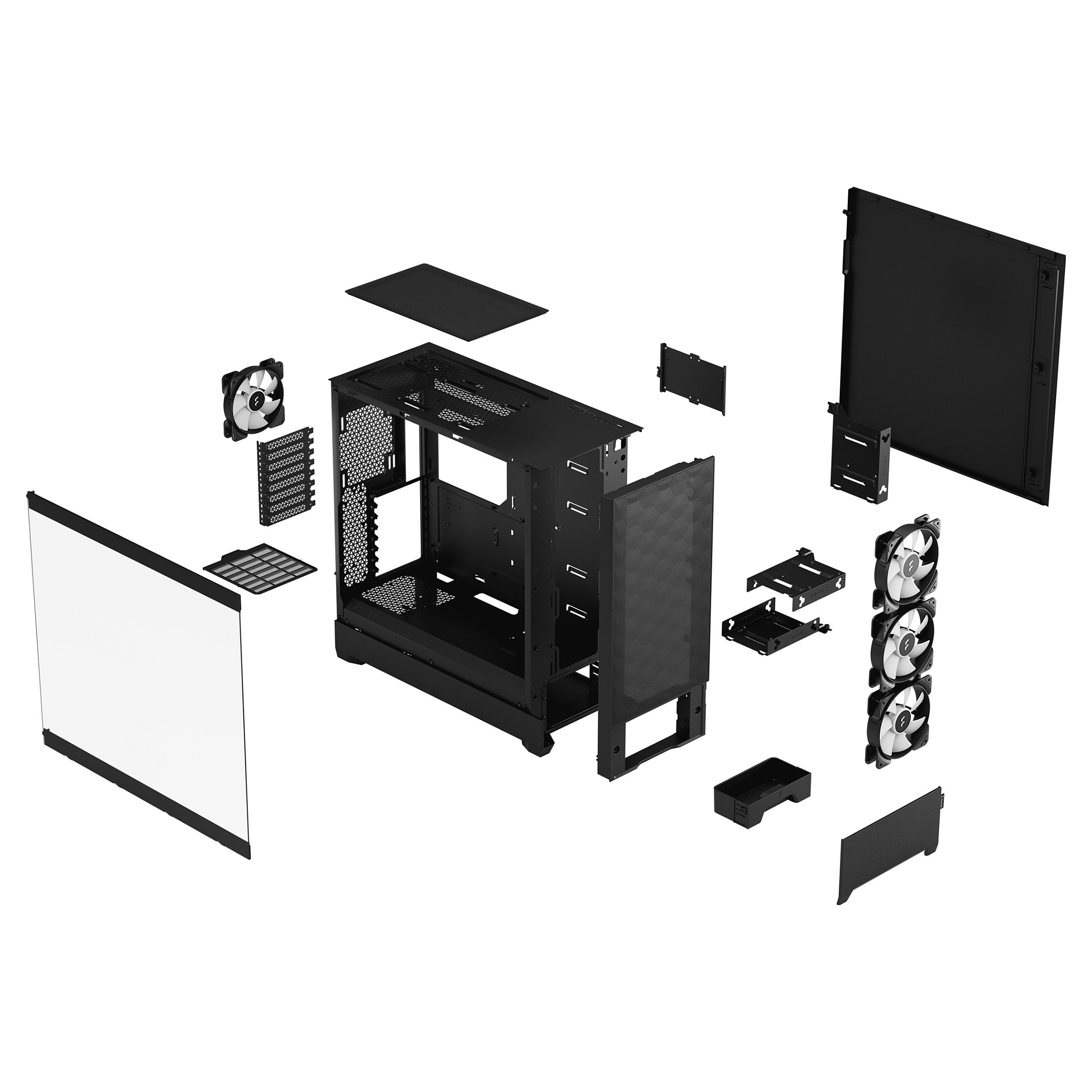 Fractal Pop XL Air RGB Black TG Clear Tint-4