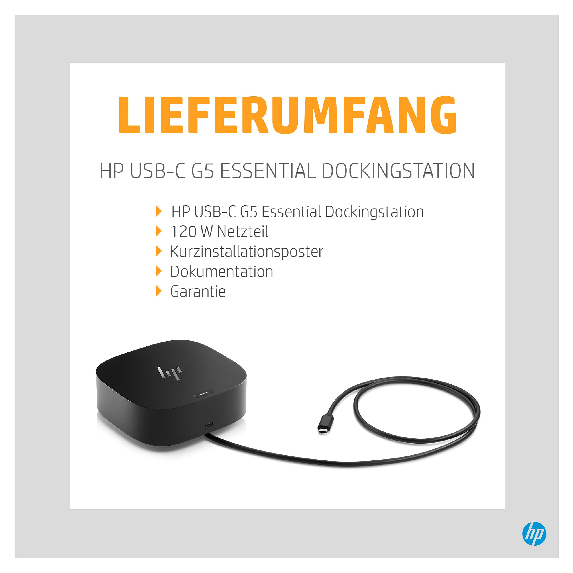 HP USB-C G5 Essential Dock-8