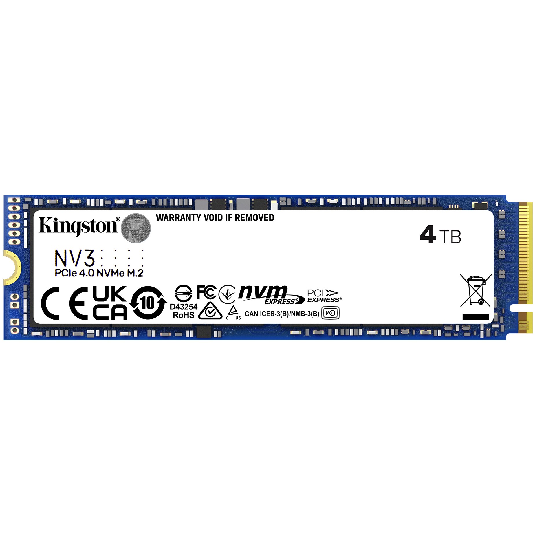 SSD KINGSTON NV3 4TB (M.2 2280, PCIe 4.0, NVMe, 6000 MB/s čitanje, 5000 MB/s zapisivanje)-5