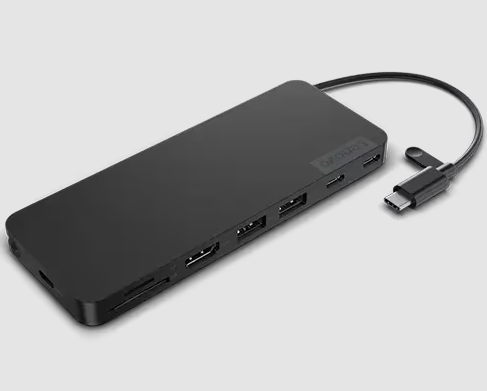 Priključna stanica za laptop LENOVO 4X11N40212 USB-C Slim Travel Dock, žična, crna