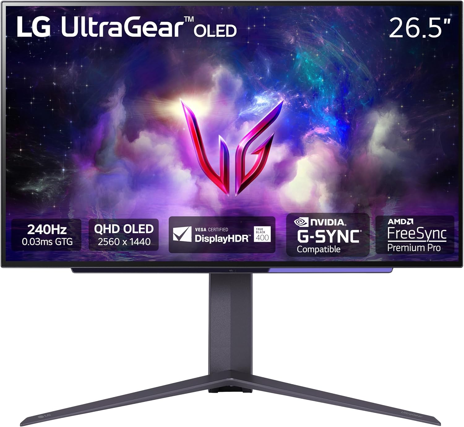 Monitor LG 27GS95QE (27" OLED, QHD, 240 Hz, HDMI/DP, Crna)-0
