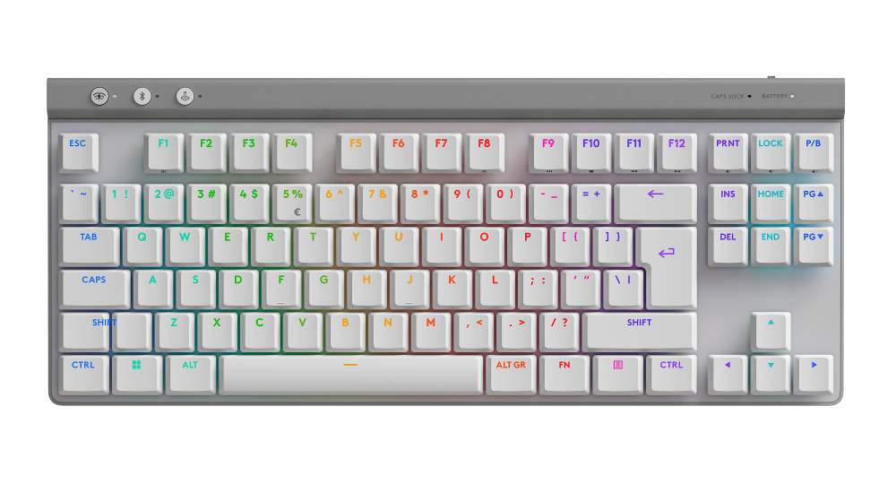 Bežična tipkovnica LOGITECH G515 LIGHTSPEED TKL (Bijela, US INTL, 2.4GHz/BT, EMEA28i-935, Tactile)-2