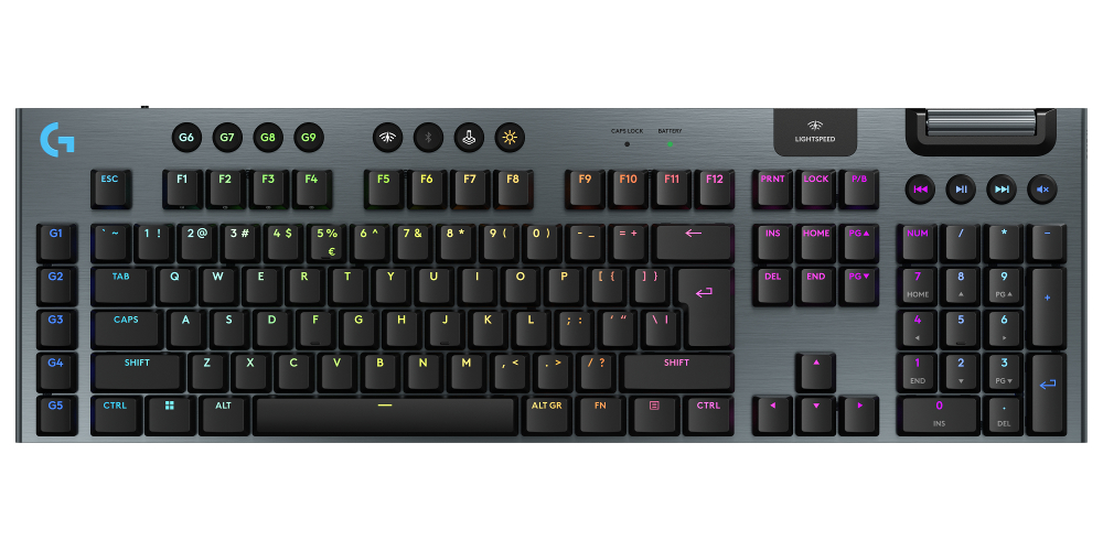 Bežična gaming tipkovnica LOGITECH G915 X LIGHTSPEED - CRNA - US INTL - CLICKY-1