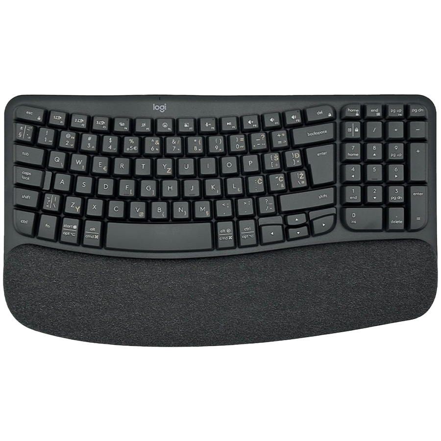LOGITECH Wave Bluetooth ergonomic keyboard - GRAPHITE - US INTL-2